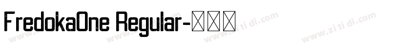 FredokaOne Regular字体转换